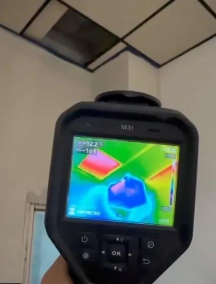 HIKMICRO M31 termovizijsko snimanje plafona