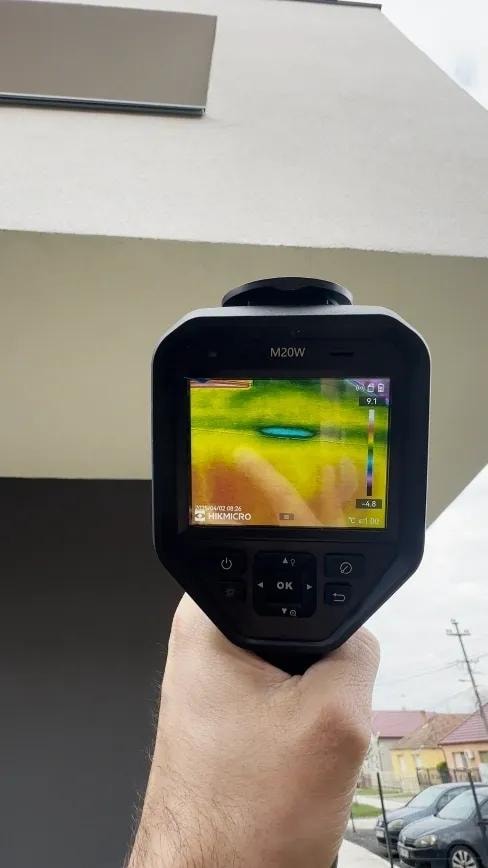 HIKMICRO M20W termovizijsko snimanje fasade zgrade