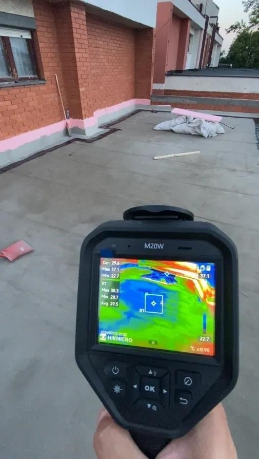 HIKMICRO M20W snimanje ravnog krova - pregled 3